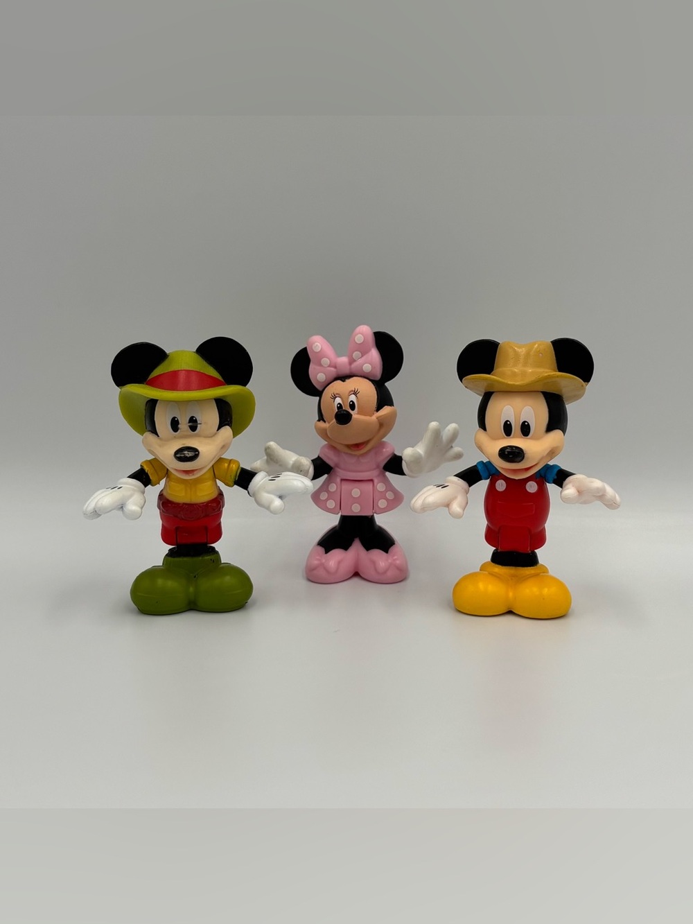 RARE Disney Toy Lot- Cowboy Western & Boyscout Mickey + Minnie Mouse Pixar
